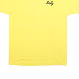 SCREEN STARS BEST Womens Yellow Dolly Graphic Print T-Shirt M Crew Neck Short