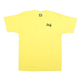SCREEN STARS BEST Womens Yellow Dolly Graphic Print T-Shirt M Crew Neck Short