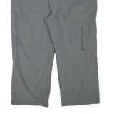 DISEGNA Mens Grey Polyester Blend Relaxed Straight Trousers W36 L25 Cargo