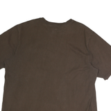 CARHARTT Mens Brown & Yellow Pocket T-Shirt 2XL Short Sleeve Crew Neck Workwear