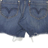 LEVI'S Mens Denim Blue Casual Cut-Off Shorts M W32 Raw Hem Cotton Blend