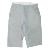 Mens Cotton Blend Grey Casual Shorts XL W34 Pocket Workwear Style