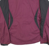 THE NORTH FACE Womens Purple & Black Zip Jacket M Polyester Blend Outdoor