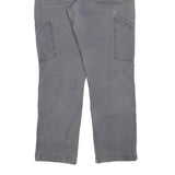 CARHARTT Mens Cotton Blend Relaxed Grey Trousers W32 L30 Workwear Durable Zip