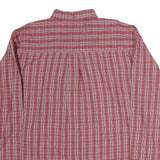 WRANGLER Mens Red White Check Shirt XL Button-Down Collar Long Sleeve Cotton