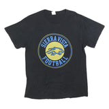 PORT & COMPANY Mens Black Sierra Vista Football Graphic T-Shirt L Crew Neck