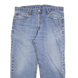 LEVI'S 505 Mens Jeans Blue Regular Straight Denim Medium W36 L25 Classic Zip