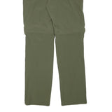 ROCKTRAIL Mens Polyester Blend Green Regular Fit Trousers W32 L31 Outdoor Zip