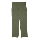 ROCKTRAIL Mens Polyester Blend Green Regular Fit Trousers W32 L31 Outdoor Zip