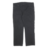 DICKIES Mens Cotton Blend Black Regular Fit Straight Leg Trousers W38 L30