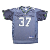 NFL Boys Blue Seahawks 37 Alexander Football Shirt XL Short Sleeve V-Neck