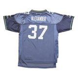 NFL Boys Blue Seahawks 37 Alexander Football Shirt XL Short Sleeve V-Neck
