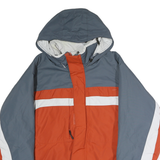 COLUMBIA Mens Blue & Orange Zip Up Polyester Outdoor Jacket L Casual Sportswear