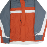 COLUMBIA Mens Blue & Orange Zip Up Polyester Outdoor Jacket L Casual Sportswear