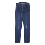 LEVI'S Womens Blue Slim Skinny Denim Medium W26 L31 Stretch Cotton Blend Jeans