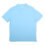 NAUTICA Mens Blue Short Sleeve Plain L Cotton Polo Shirt Casual Classic