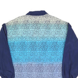 LETS JET Womens Blue Patterned Zip Jacket XL Polyester Blend Casual Wear