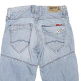 MUSTANG Mens Denim Blue Casual Shorts M W32 Cotton Blend Comfortable Fit