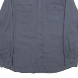 WRANGLER Mens Blue Long Sleeve Shirt L Cotton Blend Button Front Casual Workwear