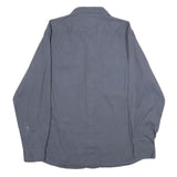 WRANGLER Mens Blue Long Sleeve Shirt L Cotton Blend Button Front Casual Workwear