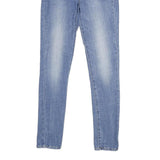 LEVI'S 721 High Rise Skinny Womens Jeans Blue Slim Denim Light W25 L30 Stretch