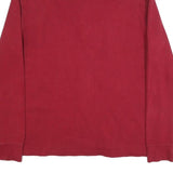 POLO RALPH LAUREN Mens Red Plain Jumper Crew Neck Basic Knit M Cotton Casual