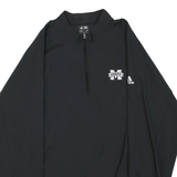 ADIDAS Mens Black 2XL Polyester Blend Track Jacket Athletic Zip Casual