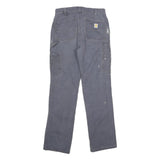 CARHARTT Womens Cotton Blend Blue Loose Straight Leg Trousers W30 L32 Workwear