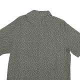 CLAIBORNE Mens Grey Button Jacket M Polyester Blend Geometric Pattern Casual