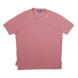 POLO RALPH LAUREN Mens Red Short Sleeve Plain XL Cotton Polo Shirt Classic
