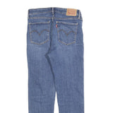 LEVI'S 712 Womens Jeans Blue Slim Skinny Denim Light W29 L26 Zip Cotton Blend