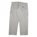 DICKIES Mens Grey Regular Fit Straight Denim Jeans W38 L27 Workwear Zip Closure