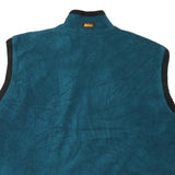 REI Mens Blue Black Polyester Blend Fleece Vest L Zip Outdoor Casual Jacket