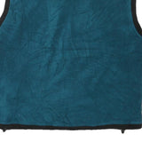 REI Mens Blue Black Polyester Blend Fleece Vest L Zip Outdoor Casual Jacket