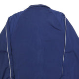 ADIDAS Mens Blue Jacket L Polyester Blend Plain Zip Sports Training Track Top