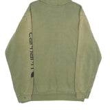CARHARTT Mens Green & Beige Hoodie L Cotton Blend Casual Sweatshirt