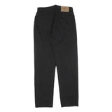 CALVIN KLEIN JEANS Womens Black Regular Straight Denim W30 L32 Cotton Blend Zip