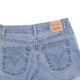 LEVI'S Womens Denim Blue Casual Shorts S W28 Frayed Hem Classic Fit