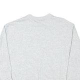 ADIDAS Womens Grey Crew Neck M Cotton Blend Logo Sweatshirt Pullover