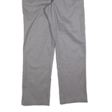 DICKIES Mens Cotton Blend Grey Regular Straight Trousers W36 L34 Comfortable