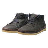 TOMMY HILFIGER Chukka Boots Blue Leather Mens UK 6.5