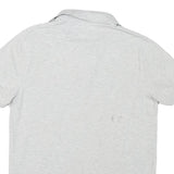 TOMMY HILFIGER Mens Grey Short Sleeve Cotton Blend Polo Shirt M Classic Logo