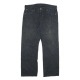 LEVI'S 501 Mens Jeans Black Regular Straight Denim Medium W36 L30 Classic Button