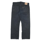 LEVI'S 501 Mens Jeans Black Regular Straight Denim Medium W36 L30 Classic Button