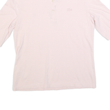 LACOSTE Womens Pink Polo Shirt Cotton Blend Short Sleeve Plain M Casual Classic