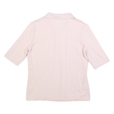 LACOSTE Womens Pink Polo Shirt Cotton Blend Short Sleeve Plain M Casual Classic