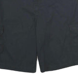 DICKIES Mens Cargo Black Shorts XL W40 Workwear Polyester Blend