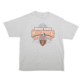 MAJESTIC Mens Grey World Series Champions 2010 Graphic T-Shirt XL Short Sleeve