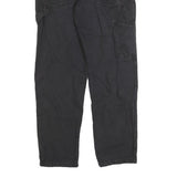 DICKIES Mens Cotton Blend Black Regular Straight Trousers W30 L28 Workwear Zip