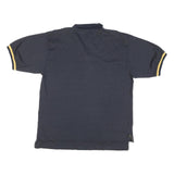 NAUTICA Mens Blue & Yellow Short Sleeve Polo Shirt XL Cotton Blend Classic Fit